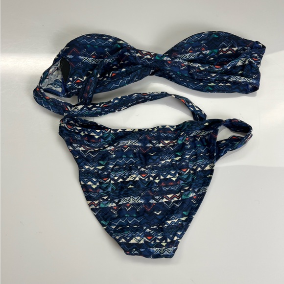 aerie women’s blue bikini M L13-44 - Picture 2 of 4